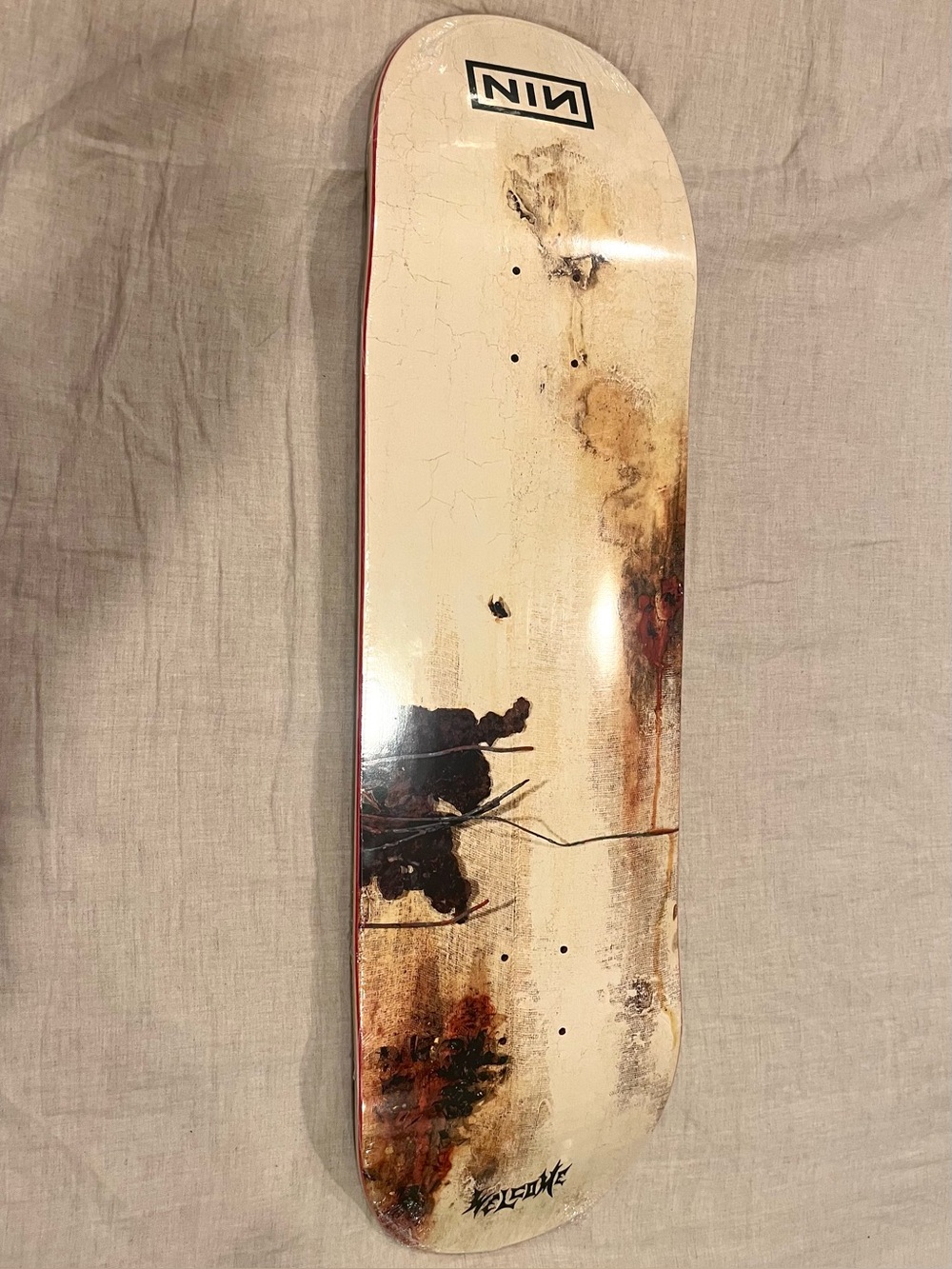 Welcome x Nine Inch Nails The Downward Spiral TDS Album Cover Skateboard Deck
